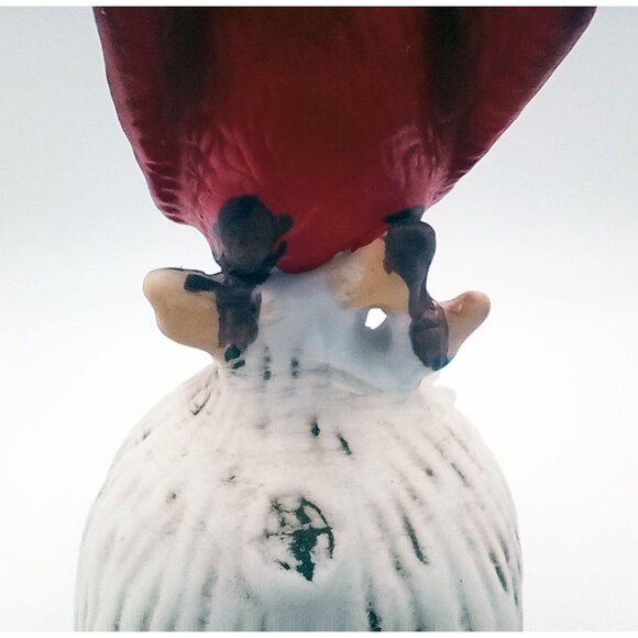 Bell Cardinal Porcelain Bird Figurine Perched Flowers Vintage 5" Vintage Walmart - Picture 12 of 15